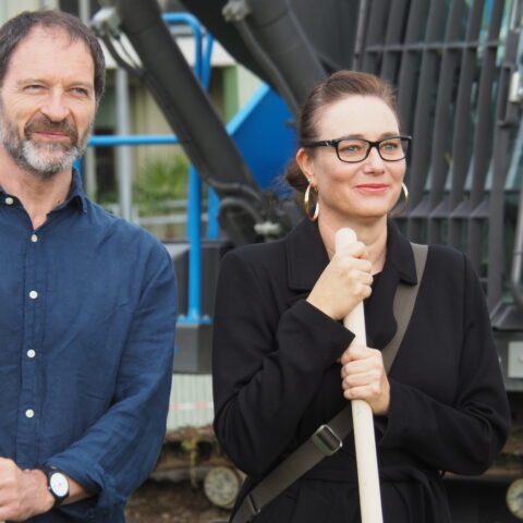 Die beiden Architekten des Projekts Wohnen im Bethlehem von links: Franz Bucher und Nicole Wyss von Lüscher Bucher Theiler Architekten in Luzern.